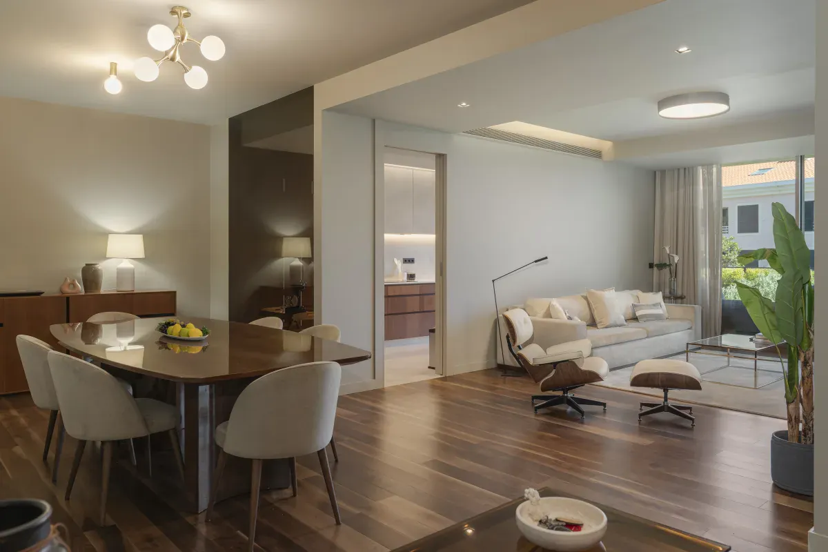 Séjour d’un appartement de luxe à Madère
